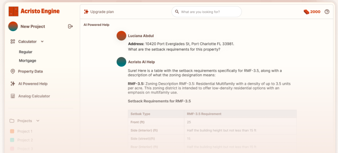 AI Chatbot for Real Estate Construction Codes